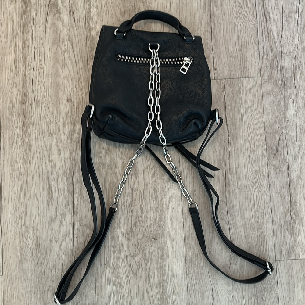 Zadig and Voltaire Black Leather Mini Backpack - Picture 2 of 5